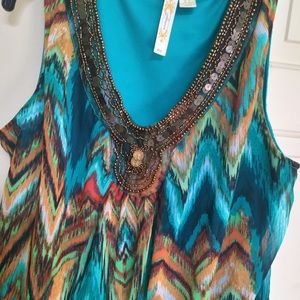 Embellished Rayon blouse